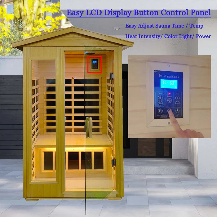 Wizzi Outdoor Two Person Infrared Sauna